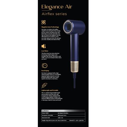 Winner Group - Föön ioniseerijaga Elegance Air 1600W/230V sinine SCHUKO