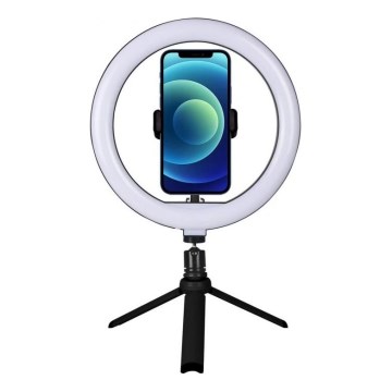 Winner Group - hämardatav LED-laualamp koos statiiviga ja hoidikuga vlogimiseks LED/10W/5V