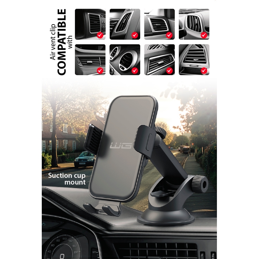 Winner Group - Juhtmevaba laadija ja hoidik autosse 15W
