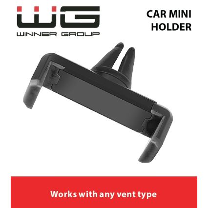 Winner Group - Laiendatav telefonihoidik autole must