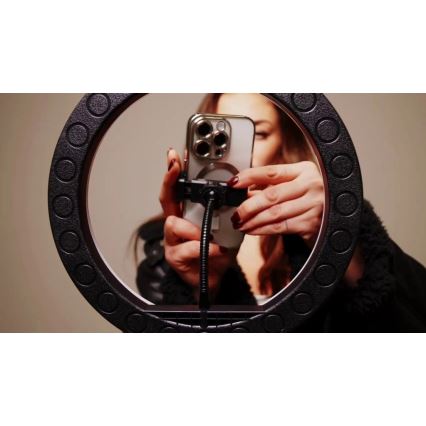 Winner Group - RGB-LED hämardatav jalalamp statiiviga ja vlogihoidikuga LED/10W/5V