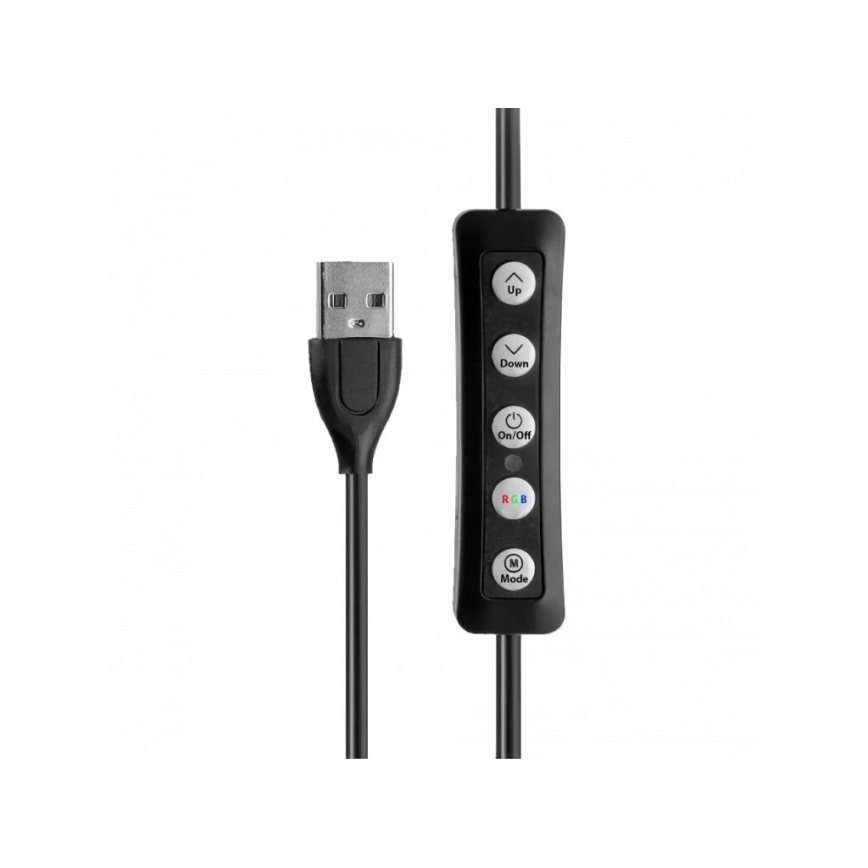 Winner Group - RGB-LED hämardatav jalalamp statiiviga ja vlogihoidikuga LED/10W/5V