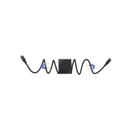 Winner Group - Magneetiline USB kaabel USB-C / USB-C 60W 1m must