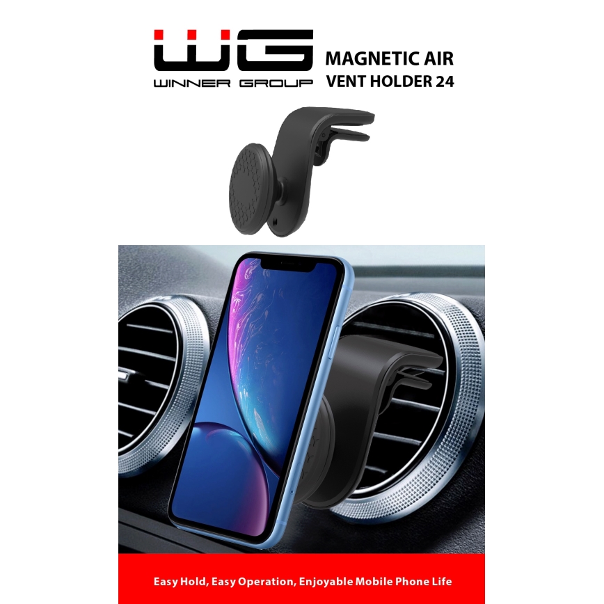 Winner Group - Magnetiline telefonihoidik autosse must