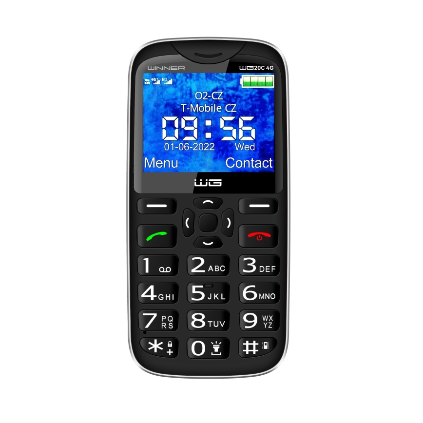 Winner Group - Mobiiltelefon seenioritele 1600 mAh must