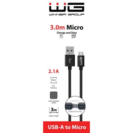 Winner Group - USB kaabel Micro USB / USB-A 3m must