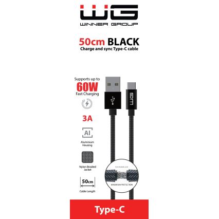Winner Group - USB kaabel USB-C / USB-A 50cm must