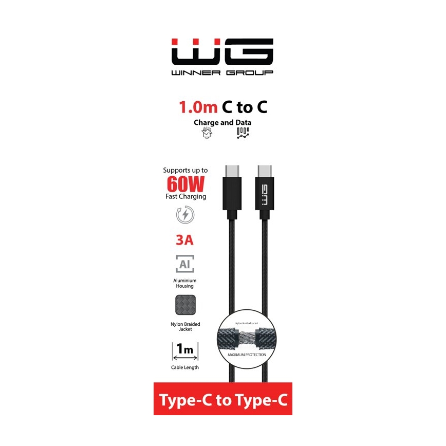 Winner Group - USB kaabel USB-C / USB-C 1m must