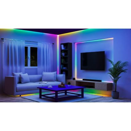 WiZ - hämardatav LED RGBIC riba 10m LED/21W/230V 2700-6500K Wi-Fi