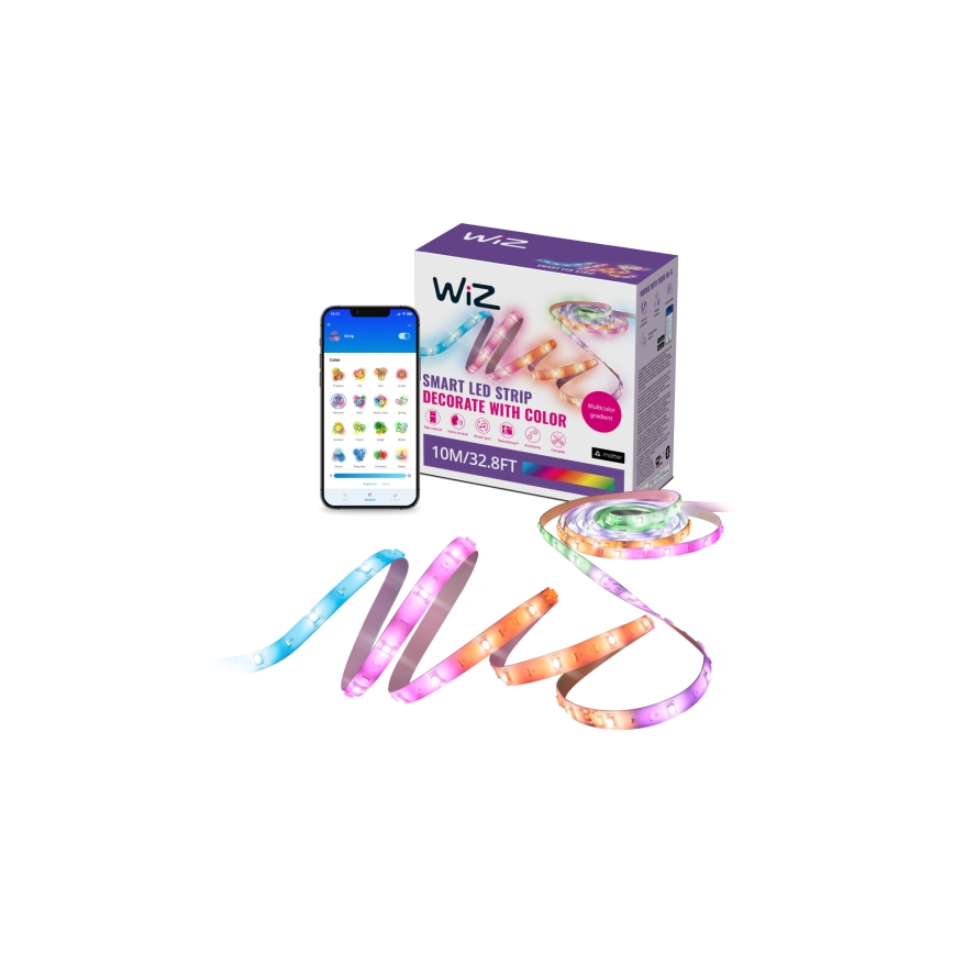 WiZ - hämardatav LED RGBIC riba 10m LED/21W/230V 2700-6500K Wi-Fi
