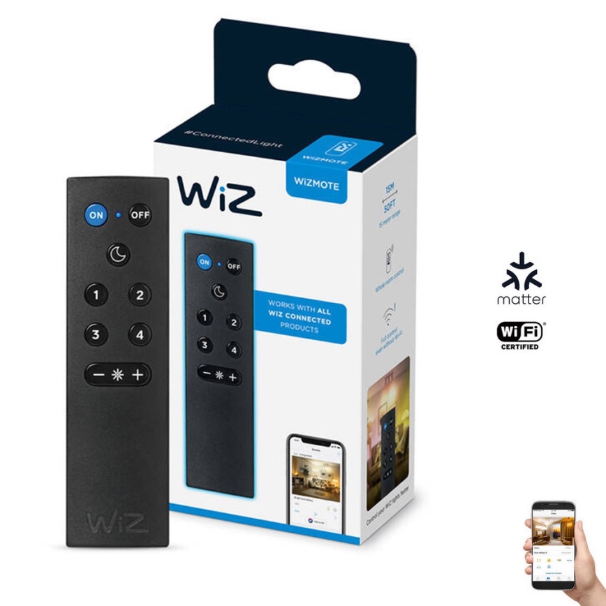 WiZ - Kaugjuhtimispult WIZMOTE 2xAAA Wi-Fi