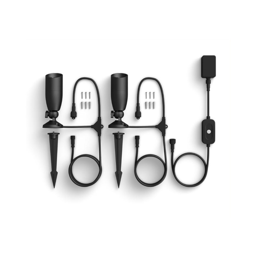 WiZ -KOMPLEKT 2x LED RGBW Hämardatav välivalgusti SPOT LED/10W/230V 2700-5000K IP65 Wi-Fi
