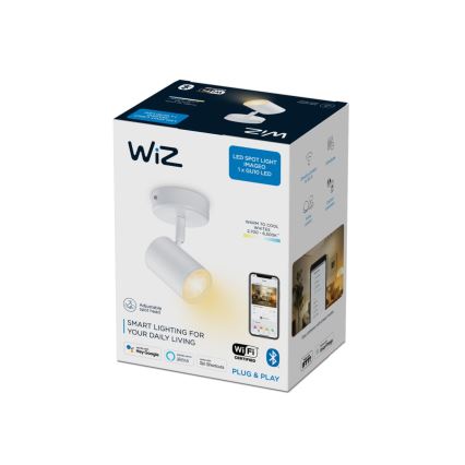 WiZ - LED Hämardatav kohtvalgusti IMAGEO 1xGU10/4,9W/230V 2700-6500K CRI 90 Wi-Fi valge