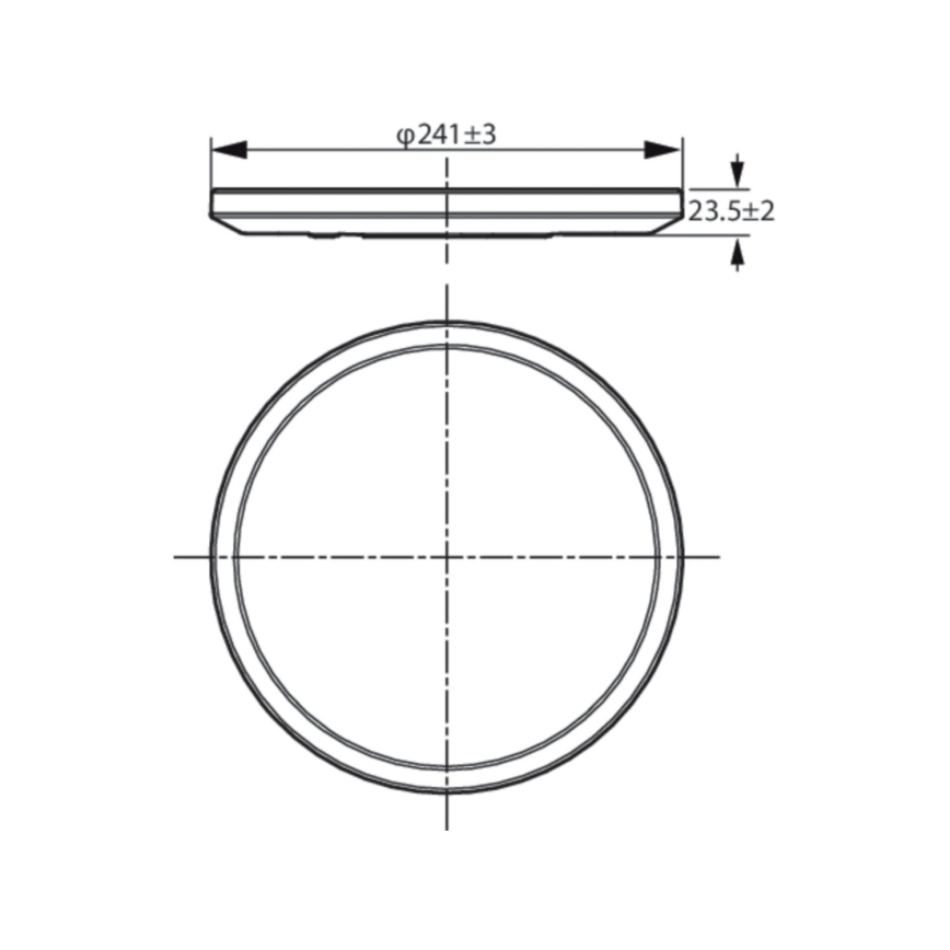 WiZ - LED Hämardatav laevalgusti SUPERSLIM LED/14W/230V 2700-6500K Wi-Fi must