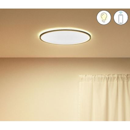 WiZ - LED Hämardatav laevalgusti SUPERSLIM LED/22W/230V 2700-6500K Wi-Fi must