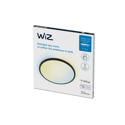 WiZ - LED Hämardatav laevalgusti SUPERSLIM LED/22W/230V 2700-6500K Wi-Fi must