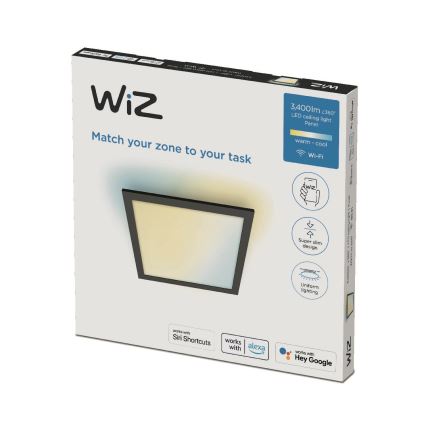 WiZ - LED Hämardatav laevalgusti SUPERSLIM LED/36W/230V 2700-6500K Wi-Fi must