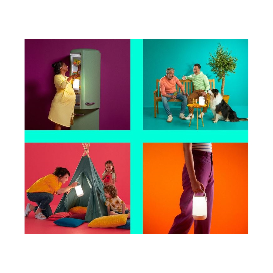 WiZ - LED RGBW Hämardatav kaasaskantav lamp MOBILE LED/13,5W/5V 2200-6500K Wi-Fi