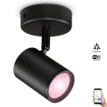 WiZ - LED RGBW Hämardatav kohtvalgusti IMAGEO 1xGU10/4,9W/230V CRI 90 Wi-Fi must