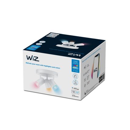 WiZ - LED RGBW Hämardatav kohtvalgusti IMAGEO 3xGU10/4,9W/230V 2200-6500K Wi-Fi CRI 90 valge