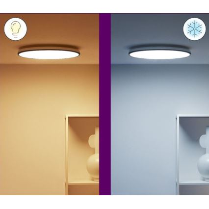 WiZ - LED RGBW Hämardatav laevalgusti RUNE LED/21W/230V 2200-6500K Wi-Fi must