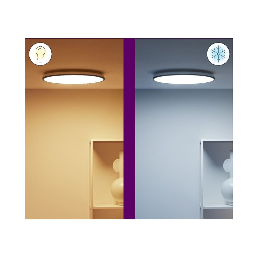 WiZ - LED RGBW Hämardatav laevalgusti RUNE LED/21W/230V 2200-6500K Wi-Fi must