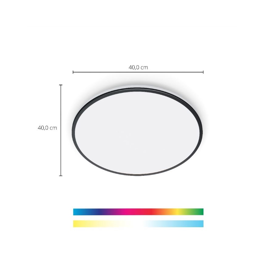 WiZ - LED RGBW Hämardatav laevalgusti RUNE LED/21W/230V 2200-6500K Wi-Fi must