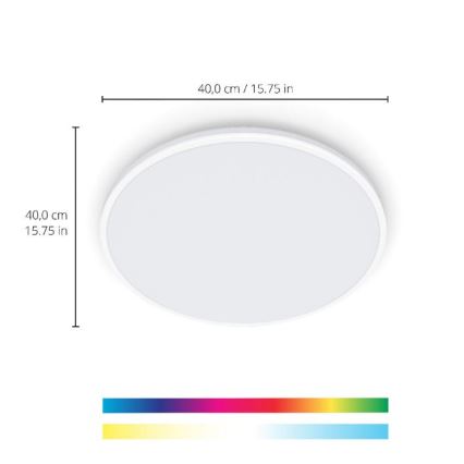 WiZ - LED RGBW Hämardatav laevalgusti RUNE LED/21W/230V 2700-6500K Wi-Fi valge