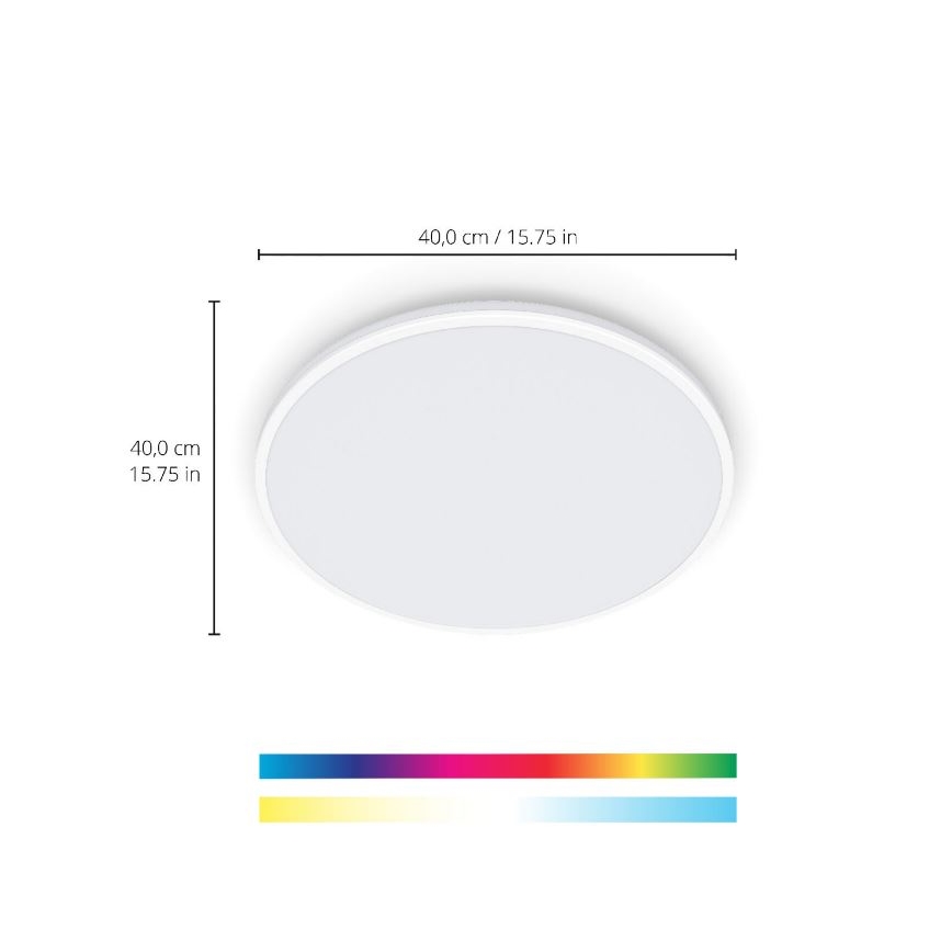 WiZ - LED RGBW Hämardatav laevalgusti RUNE LED/21W/230V 2700-6500K Wi-Fi valge