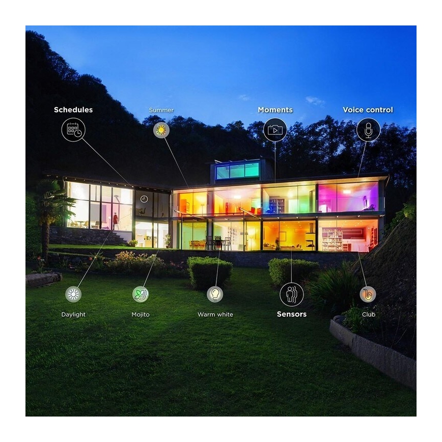WiZ - LED RGBW Hämardatav lühter  ELIXIR LED/15W/230V 2200-6500K Wi-Fi +kaugjuhtimispult