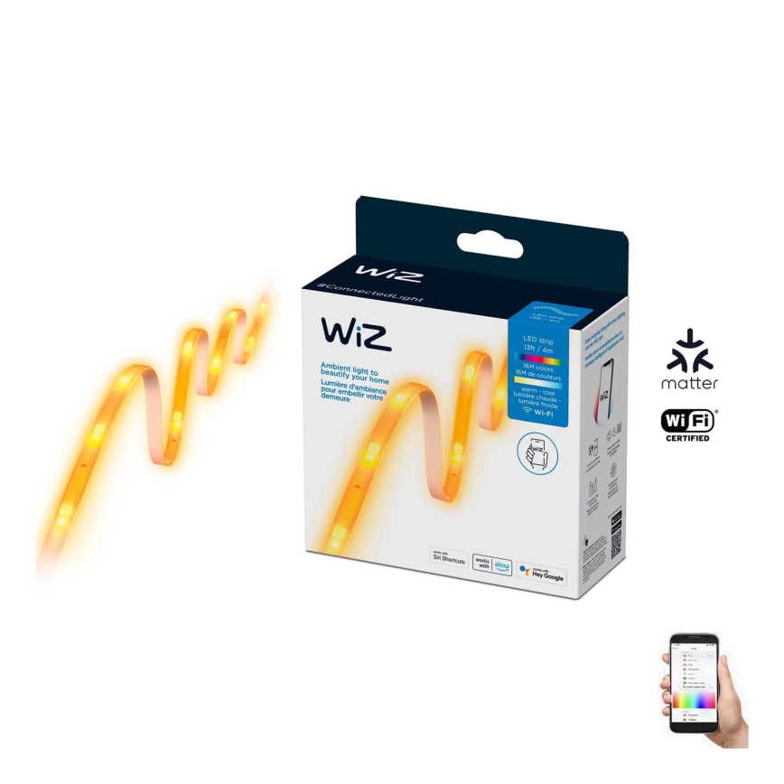 WiZ - LED RGBW Hämardatav riba 4m LED/13W/230V 2700-6500K Wi-Fi