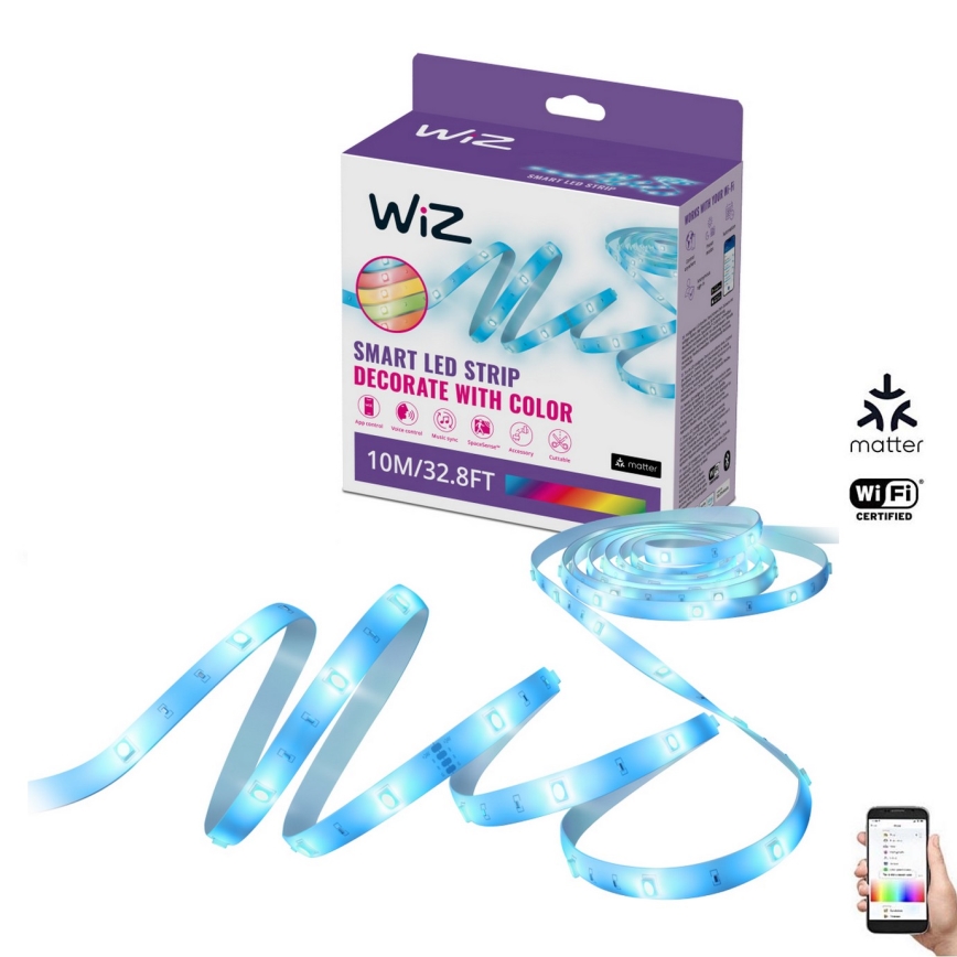 WiZ - LED RGBW Hämardatav valgusriba 10m LED/12W/230V 2700-6500K Wi-Fi