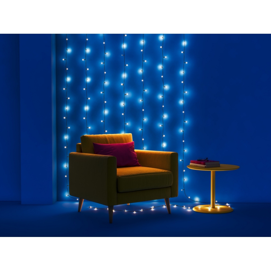 WiZ - LED RGBW Hämardatav väli valguskett 160xLED 20m IP44 2700-5000K Wi-Fi