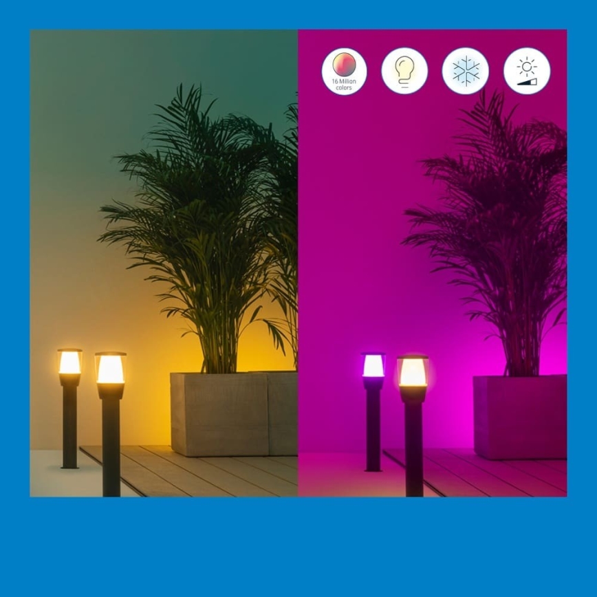 WiZ - LED RGBW Hämardatav välisvalgusti ELPAS LED/4,8W/12/230V 2700-5000K IP65 Wi-Fi