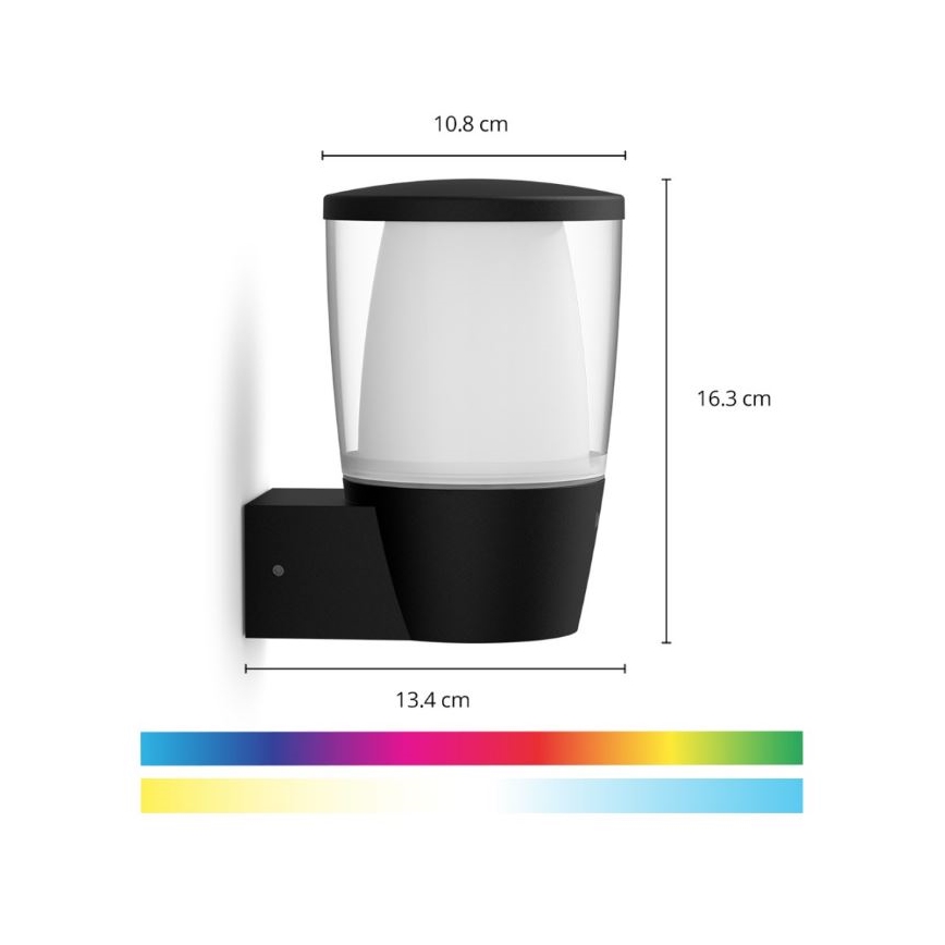 WiZ - LED RGBW Hämardatav väli seinavalgusti ELPAS LED/8,5W/230V 2700–5000K IP44 Wi-Fi