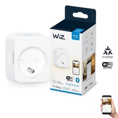 WiZ - Nutikas pistikupesa E 2300W + voolumõõtja Wi-Fi