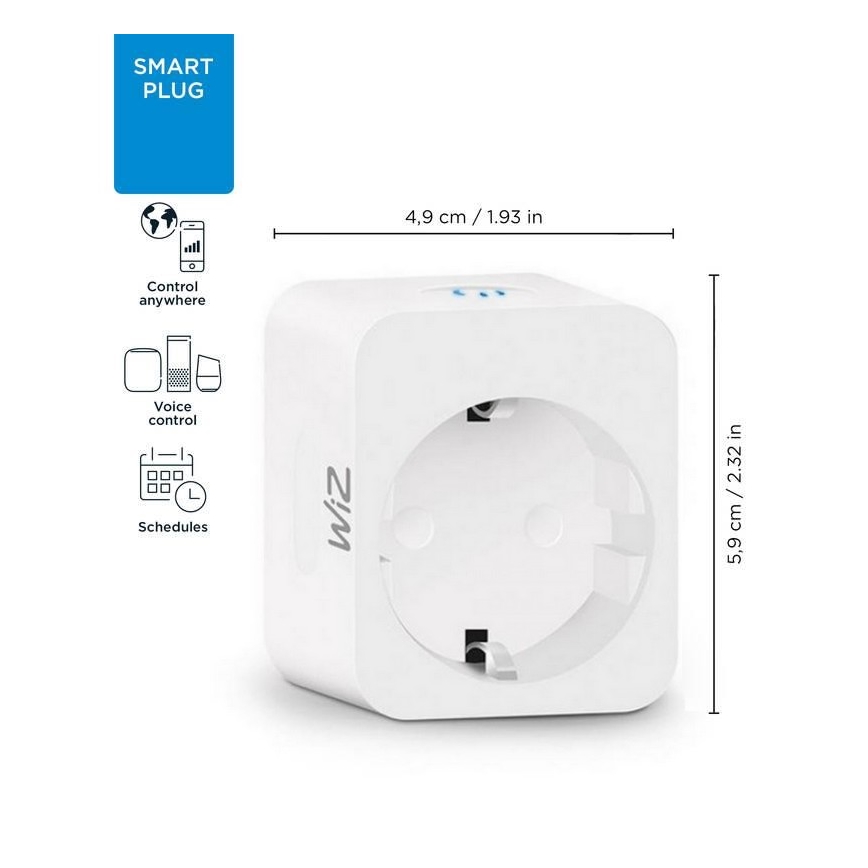 WiZ - Nutikas pistikupesa F 2300W Wi-Fi SCHUKO