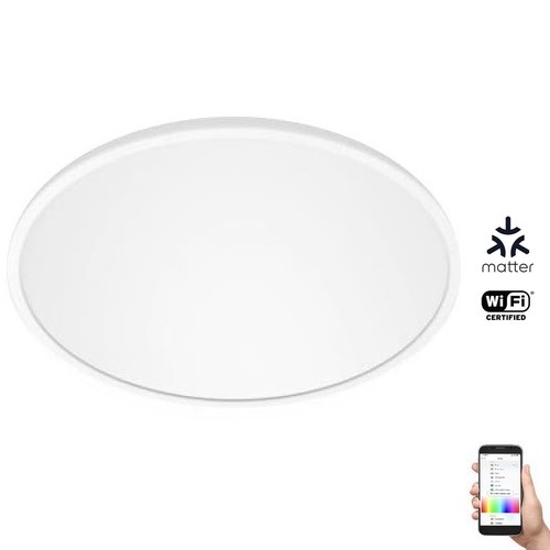 WiZ - RGB LED Hämardatav laevalgusti SUPERSLIM LED/22W/230V 2700-6500K Wi-Fi valge