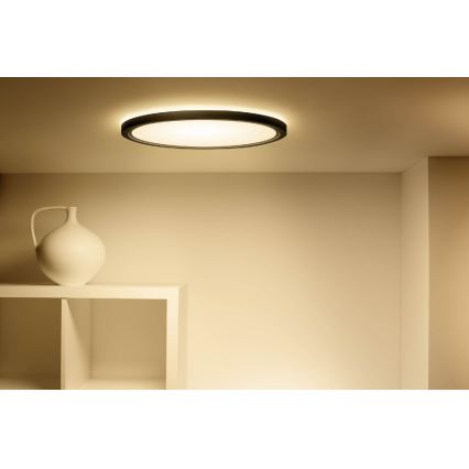 WiZ - RGB LED Hämardatav laevalgusti SUPERSLIM LED/22W/230V 2700-6500K Wi-Fi must