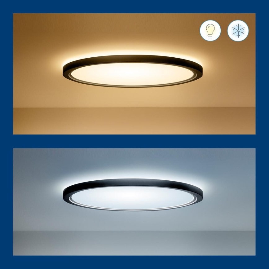 WiZ - RGB LED Hämardatav laevalgusti SUPERSLIM LED/22W/230V 2700-6500K Wi-Fi must