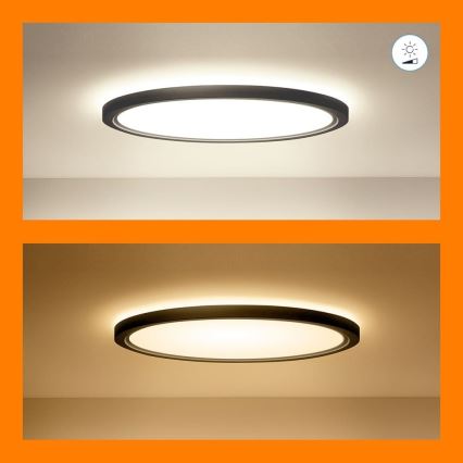 WiZ - RGB LED Hämardatav laevalgusti SUPERSLIM LED/22W/230V 2700-6500K Wi-Fi must