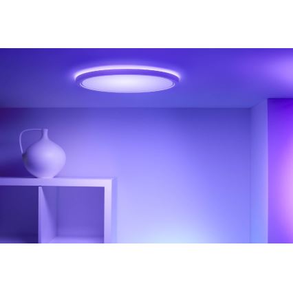 WiZ - RGB LED Hämardatav laevalgusti SUPERSLIM LED/22W/230V 2700-6500K Wi-Fi valge