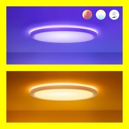 WiZ - RGB LED Hämardatav laevalgusti SUPERSLIM LED/22W/230V 2700-6500K Wi-Fi valge