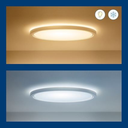 WiZ - RGB LED Hämardatav laevalgusti SUPERSLIM LED/22W/230V 2700-6500K Wi-Fi valge