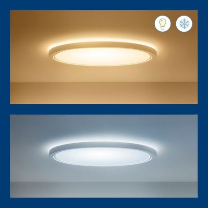 WiZ - RGB LED Hämardatav laevalgusti SUPERSLIM LED/22W/230V 2700-6500K Wi-Fi valge