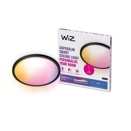 WiZ - RGB LED Hämardatav laevalgusti SUPERSLIM LED/32W/230V 2700-6500K Wi-Fi must