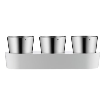 WMF - Isekastev maitseainetaimede pott 3 tk GOURMET valge/roostevaba