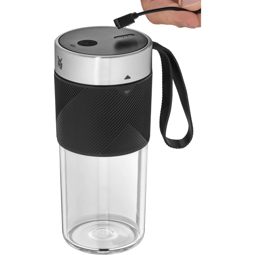 WMF - kaasaskantav smuutiblender KITCHENminis 50W/7,4V 1200 mAh roostevabast terasest