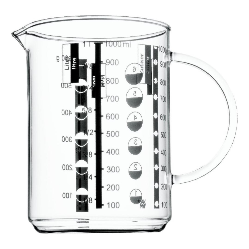 WMF - Klaasist mõõteanum GOURMET 1l