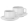 WMF - KOMPLEKT 2x Cappuccino tass alustassiga BARISTA 160 ml valge